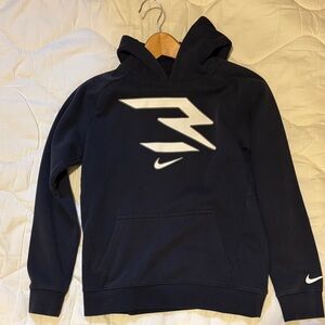 Nike Navy Hoodie with White Logos